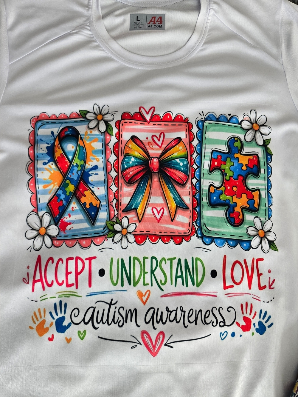 Autism Awareness Graphic Tee - White Womens Size S & M Available Only New✨️ - Picture 3 of 6